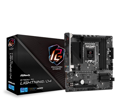 Płyta główna ASROCK Płyta główna Z790M PG Lightning/D4 S1700 4DDR4 HDMI M2 mATX
